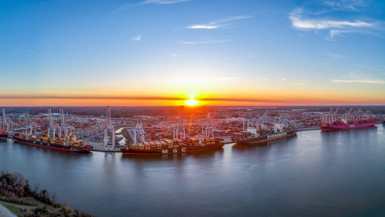 萨凡纳港集装箱码头(图:Georgia Ports Authority)